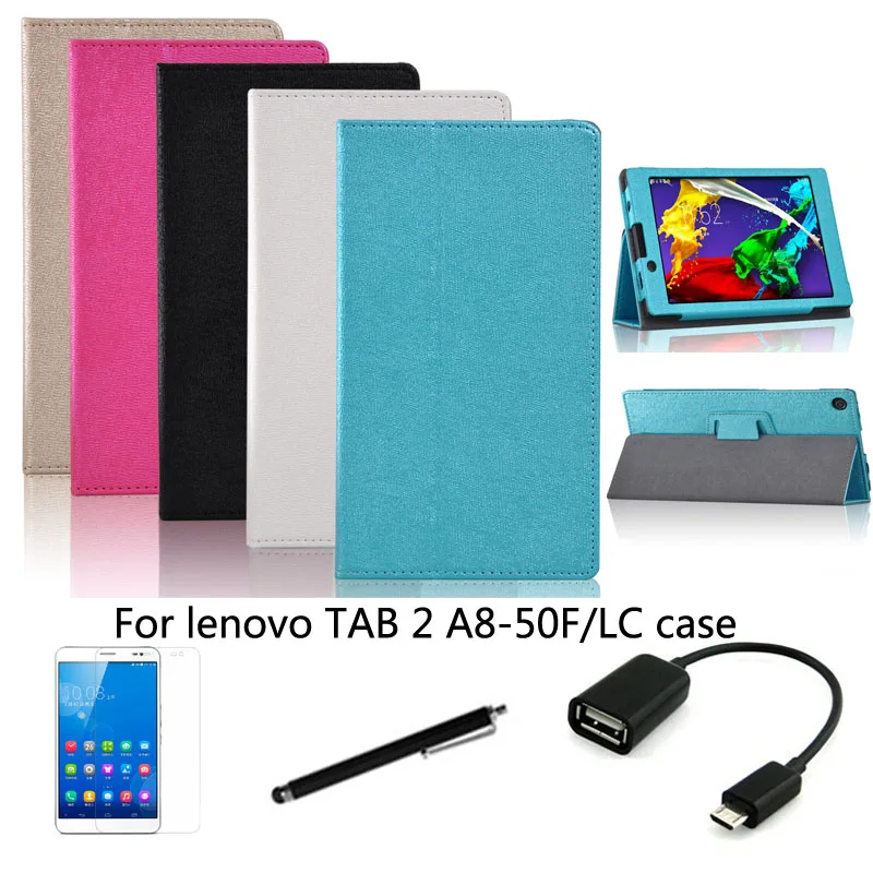 

protective Leather Case Protective Shell Skin For lenovo TAB 2 A8-50F A8-50LC Case 8'' Tablet PC dormancy TB3-850M TB3-850F