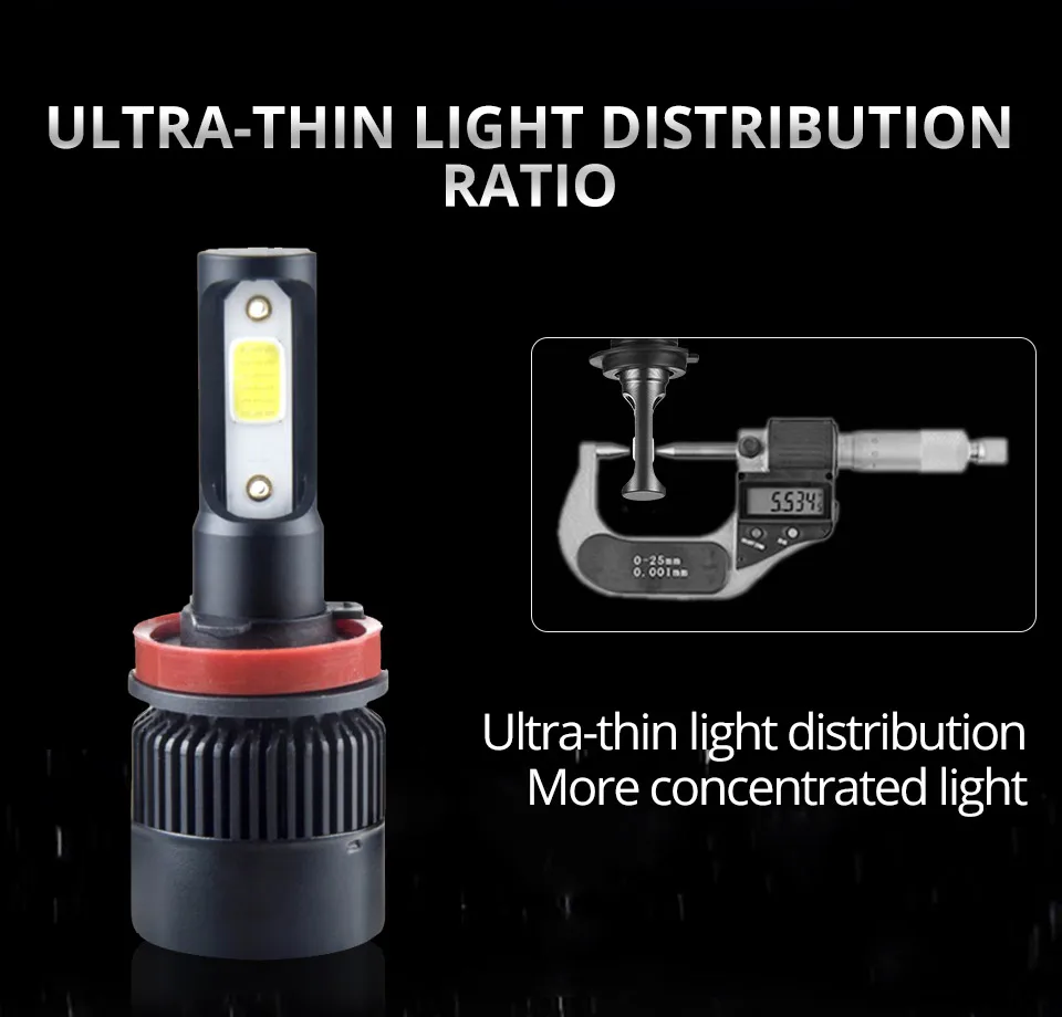 Aceersun LED truck Fog light 24V 8000lm COB Chip 72W LED H1 H7 H11 H8 9005 9006 IP67 waterproof IP67 anti-fog 4300K 6500K (4)