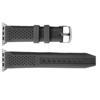 

38mm Dark Grey Color Silicone Jelly Rubber Watch Band Replacement for Apple iWatch WB1101Y38JB