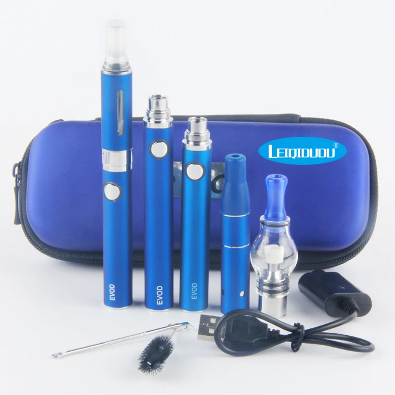 Electronic cigarette Evod 3 in 1 e cigarette Vaporizer Dry herb Wax