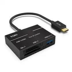 ALLOYSEED Тип C XQD SD высокоскоростная карта 500 МБ/с. USB3.0 HUB устройство чтения карт памяти Камера адаптер для компьютера для sony G серии Lexar