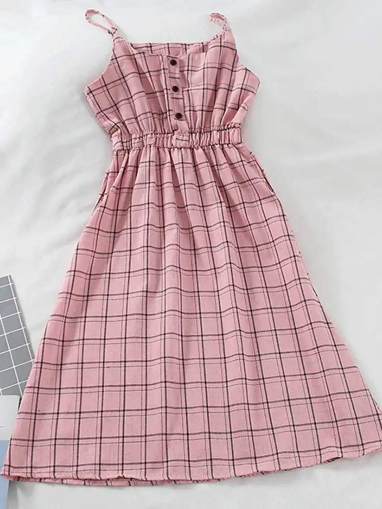 plaid sundress