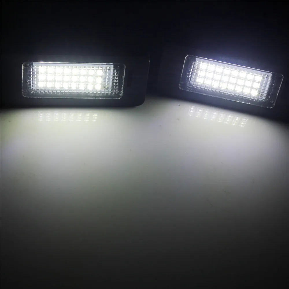 ANGRONG 18 SMD светильник светодиодный номерной знак Canbus лампа для VW Golf MK6 Jetta Passat B6 Sharan