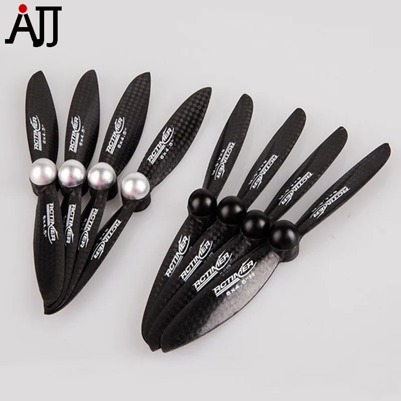 

4pairs/bag Rctimer 6x4.5'' 6045 Self-locking Carbon Fiber Propeller CW CCW Props CF6045-SL Multi-Rotor Quadcopter Pro