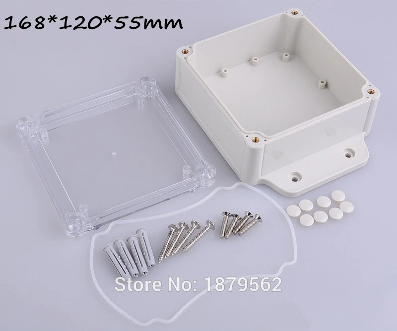 168*120*55 мм пластмассовый, водонепроницаемый корпус для электронного проекта ABS Корпус DIY управление приборами розетка выключатель коробка