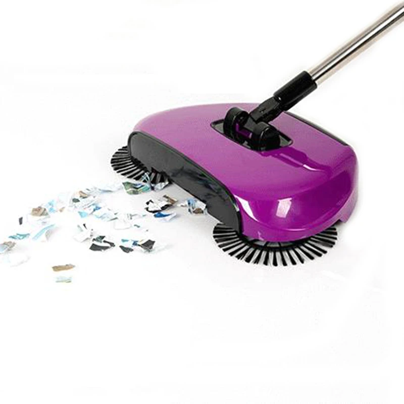 Stainless Steel Sweeping Machine Push Type Hand Push Magic Broom Dustpan Handle