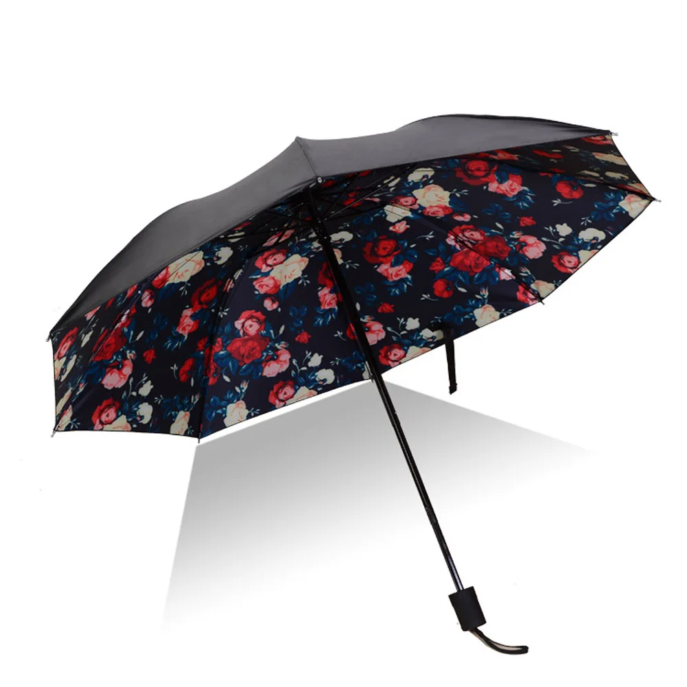 Мужской женский зонт от солнца и дождя с защитой от ультрафиолета, Ветрозащитный складной компактный зонт для путешествий на открытом воздухе, LBShipping - Цвет: C