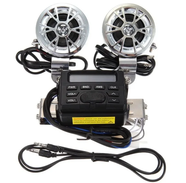 Motorcycle Handlebar Stereo USB SD FM Radio Skull MP3 for Amplifier
