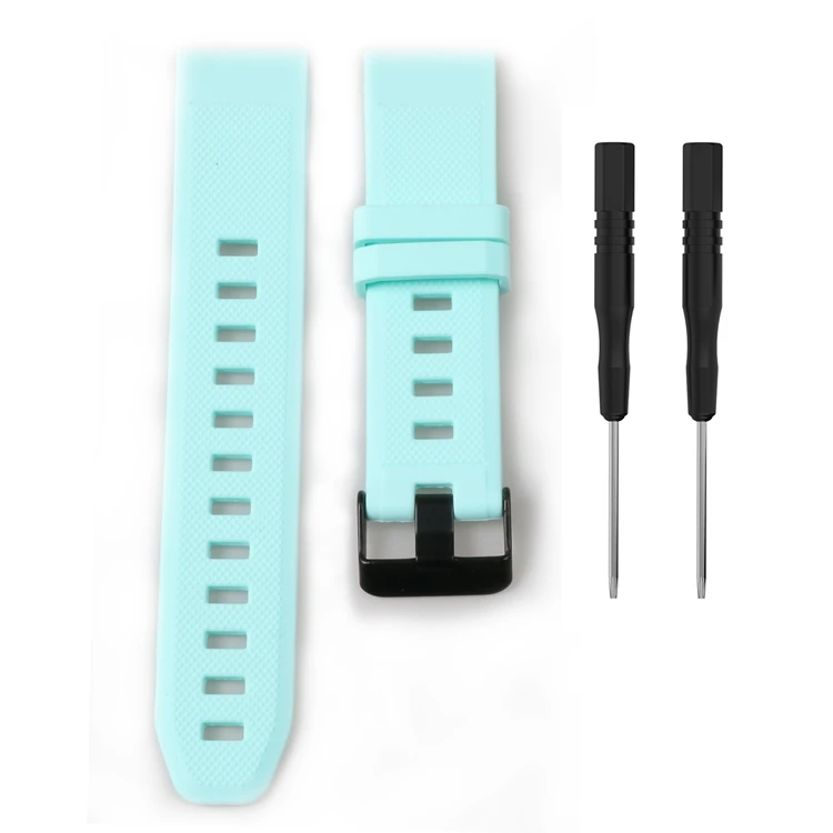 Силиконовый ремешок на запястье с пряжкой для Garmin Fenix 3/Fenix 3 HR мульти-спортивный тренировочный gps часы Quickfit браслет на пояс браслет - Цвет: Teal