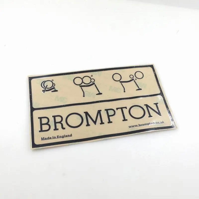 Велосипед перекладины металлические именные метки значок эмблема наклейки для велосипеда Brompton