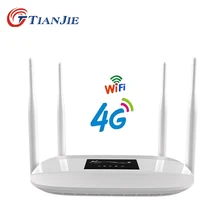 TIANJIE разблокированный 300 Мбит/с 4 Внешние антенны домашний Wifi роутер 3g 4G GSM LTE роутер Точка доступа 4G модем 4g Роутер со слотом для sim-карты
