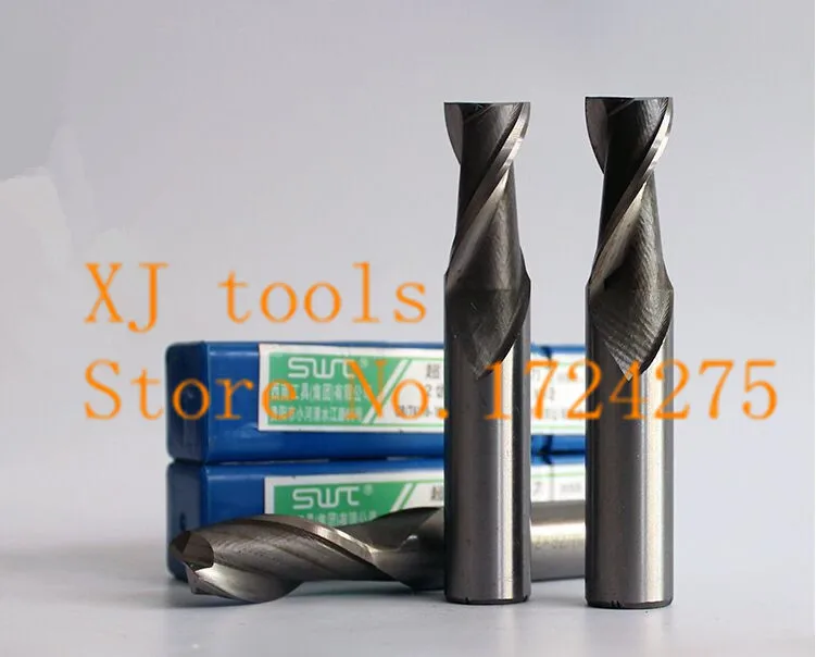 Free Shipping 5PCS 2F 9mm 14.0mm high speed steel straight shank