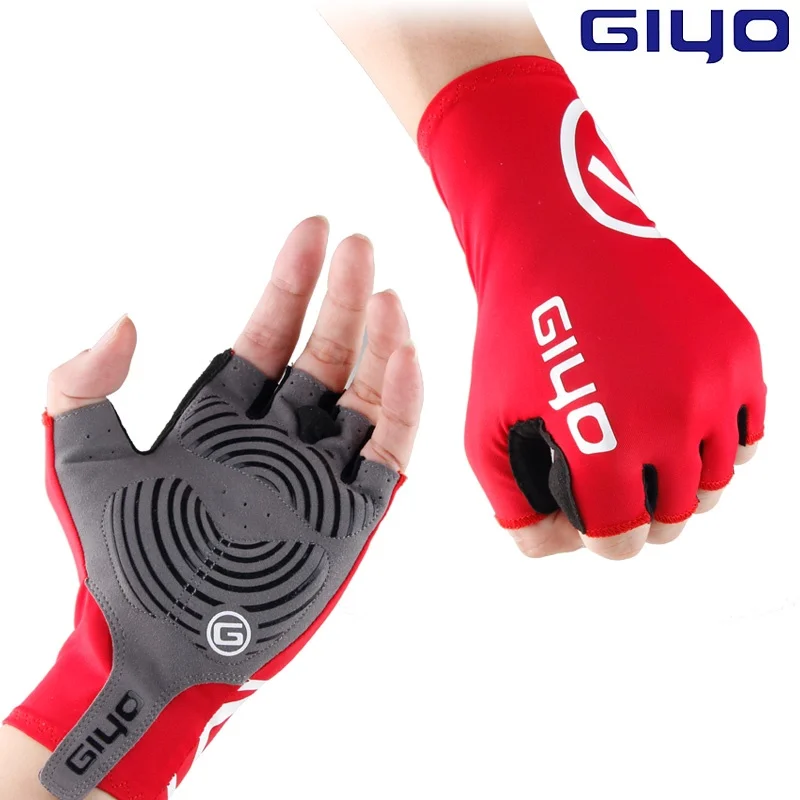 Giyo كسر الرياح الدراجات نصف اصبع قفازات المضادة للانزلاق دراجة ليكرا النسيج القفازات MTB قفازات سباق الطريق الدراجة قفاز Giyo كسر الرياح الدراجات نصف اصبع قفازات المضادة للانزلاق دراجة ليكرا النسيج القفازات MTB قفازات سباق الطريق الدراجة قفاز