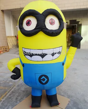 

1pc 2M cartoon little yellow man inflatable model Advertising Figure/model Inflatable cartoon Advertising Inflatable Minion