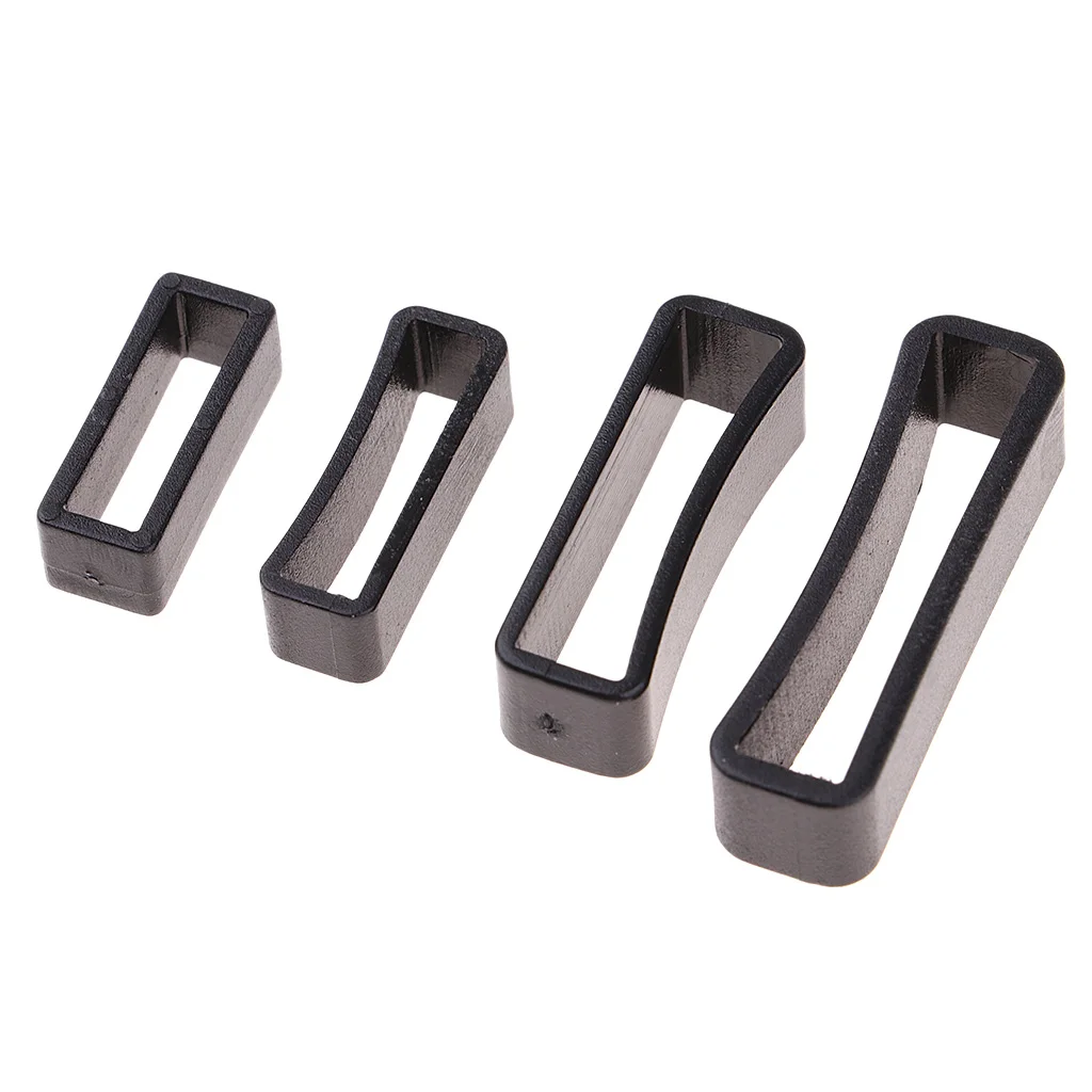 Keeper Belt Loop 50pcs Plastic Keeper Belt Loop Square Loop Buckle Dog Collar Harness Backpack 15/20/25/32mm 