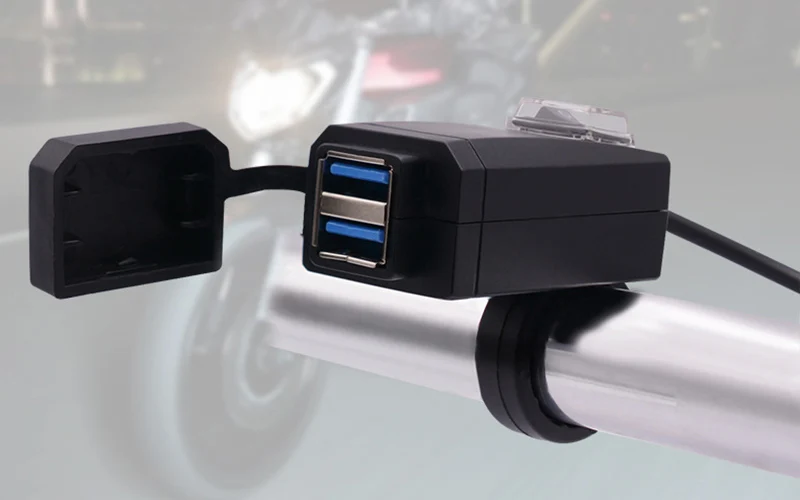 QC3.0 USB Мотоцикл Универсальный водонепроницаемый двойной USB зарядное устройство быстрое изменение 12 В адаптер питания для huawei iphone samsung
