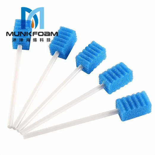 

Disposable Oral Foam Swab Individually Wrapped With Dentifrice Treated Oral Care Brush Oral Cleaning Sponge Brush (box of 100)