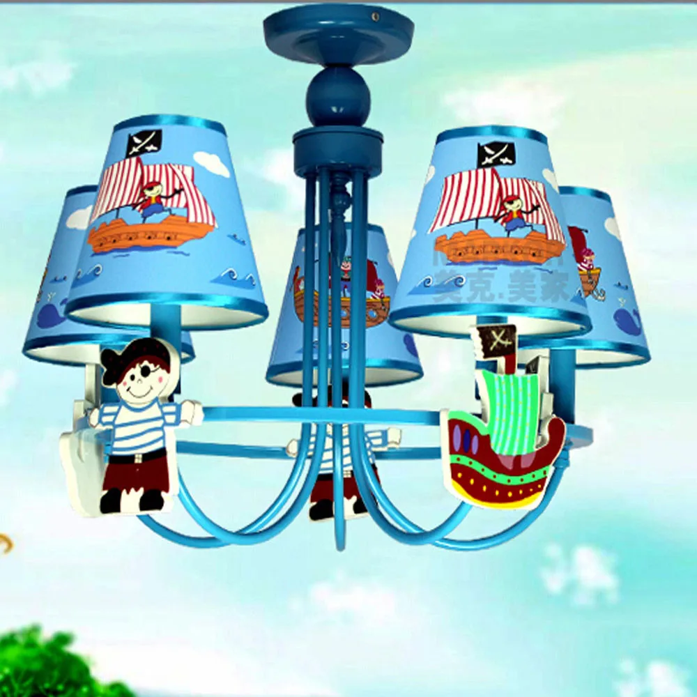 

Led home lighting Lamp pirate modern chandelier Kids Room Cartoon LED chandeliers for the bedroom  110V-220V E14 Led Lamp