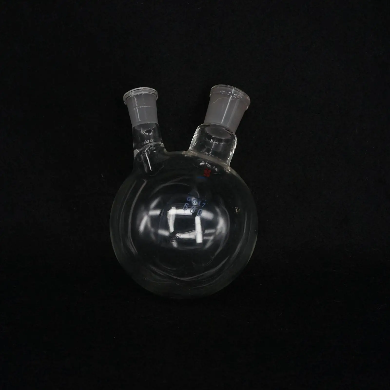 

500ml 24/19# Central/Branch Joint 2-neck Round Bottom Lab Glass Boiling Flask
