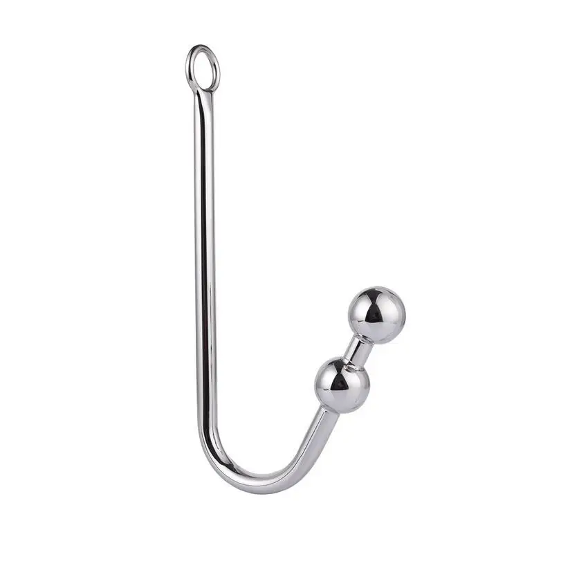 Stainless Steel Anal Hook Butt Plug Dilator Curved Prostate Massager Sex Toy for Men Couples |