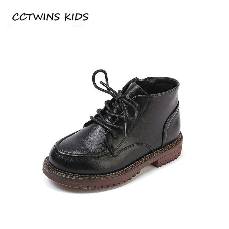 

CCTWINS KIDS 2018 Autumn Baby Boy Fashion Martin Boot Children Black Ankle Boot Girl Pu Leather Shoe Toddler BM028
