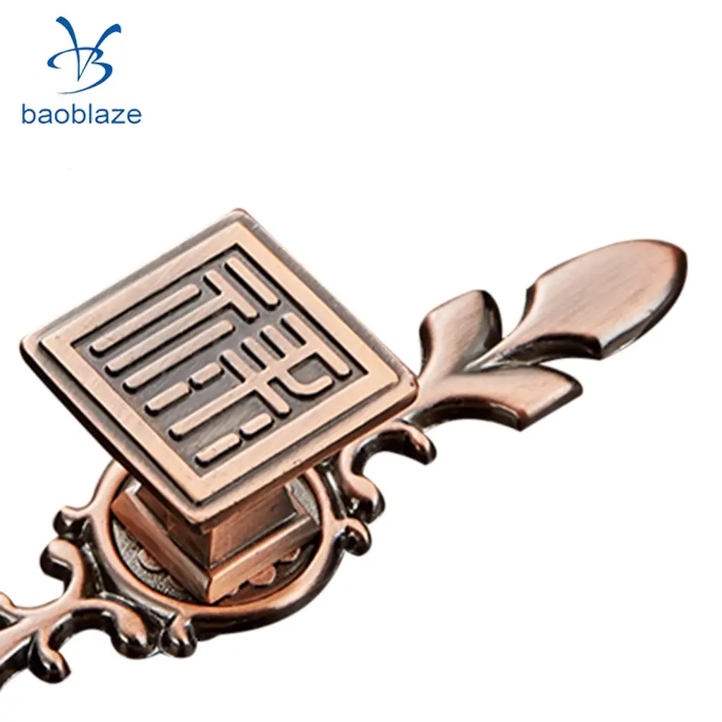 Vintage Antique Bronze/Copper Chinese Style Pull Handle Knob for Kitchen Cabinet Door Dresser Drawer Retro Furniture Handle