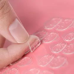10 листов/лот Прозрачный двусторонний клей наклейки с лентами искусственные ногти наклейки для ногтей советы удлинитель инструменты