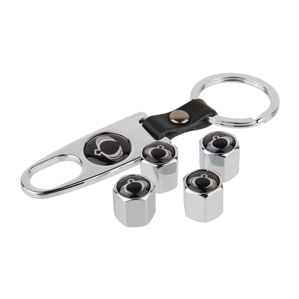

Keychain Wrench 4pcs Set Wheel Valve Cap Tire Stem Dust Car Styling For Ssangyong ActYon Tivolan Korando Rodius XLV Tivoli