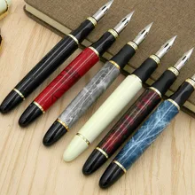 JINHAO X450 г перо цвета слоновой кости белый красный синий круглый корпус английский погружение в воду каллиграфия медная перьевая ручка