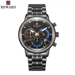 Награда мужские деловые часы высшего качества Роскошные Кварцевые часы мужские Chronograp прозрачные JD-RD81002M