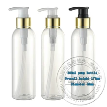 Емкость 200 мл 20 шт/партия Заводская прозрачная алюминиевая Высококачественная Серебряная пластиковая бутылочка с дозатором