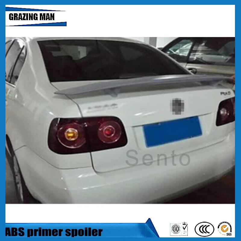 

Hot Sale ABS Primer Color Rear trunk Spoiler For Polo sedan