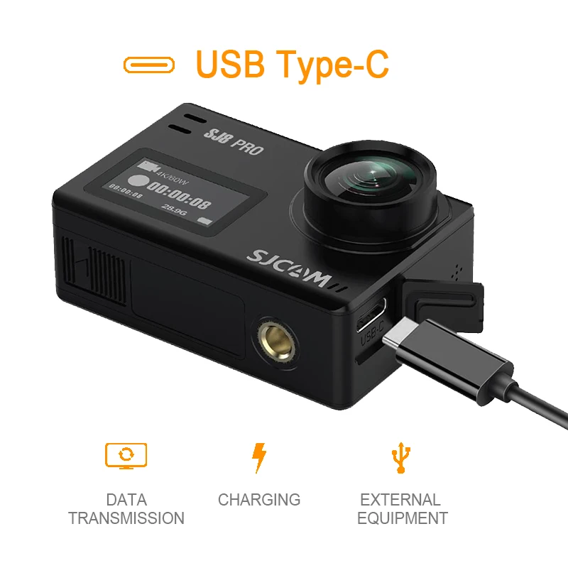 Оригинальная Экшн камера SJCAM SJ8 Pro 4K 60FPS WiFi Удаленная на шлем чипсет Ambarella @ Ultra HD DV