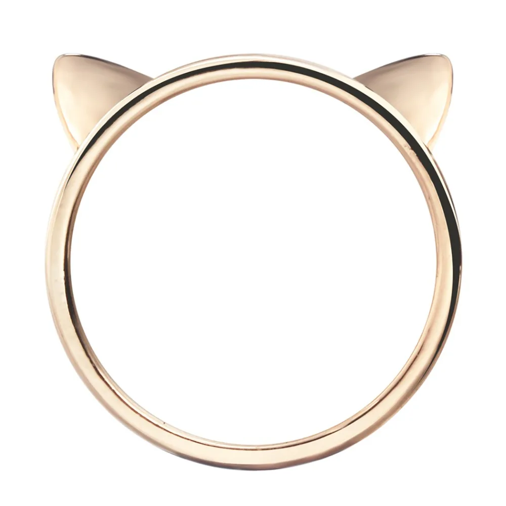 QIMING Cat Kitty Ring Cute Knuckle Ring Cat Kitty Knuckle Ring For