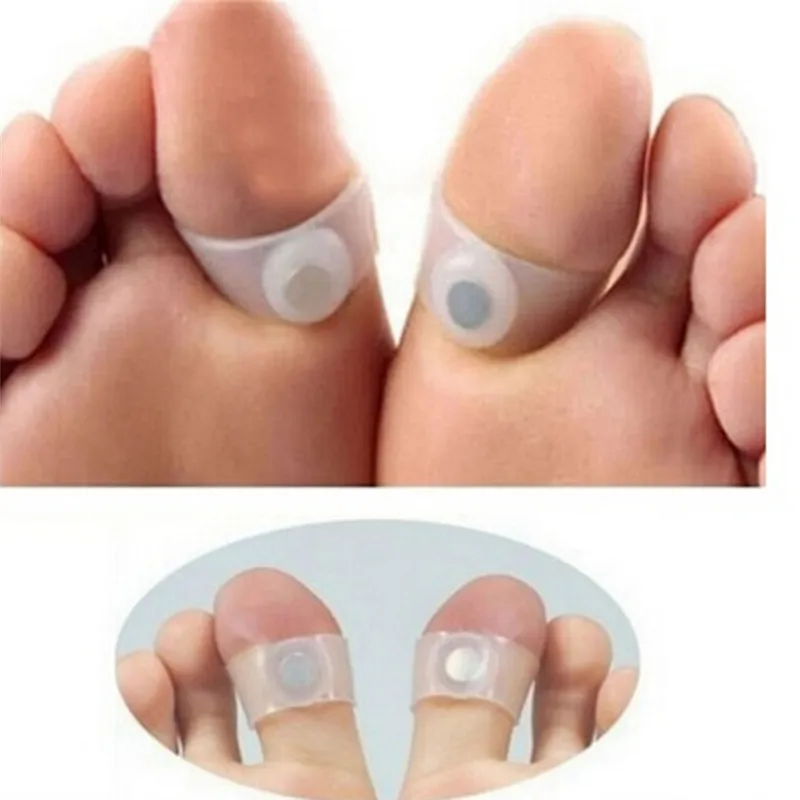 1 пара Силиконовый магнитный массажер стоп-кольцо для пальцев ног продукт для похудения инструмент для похудения