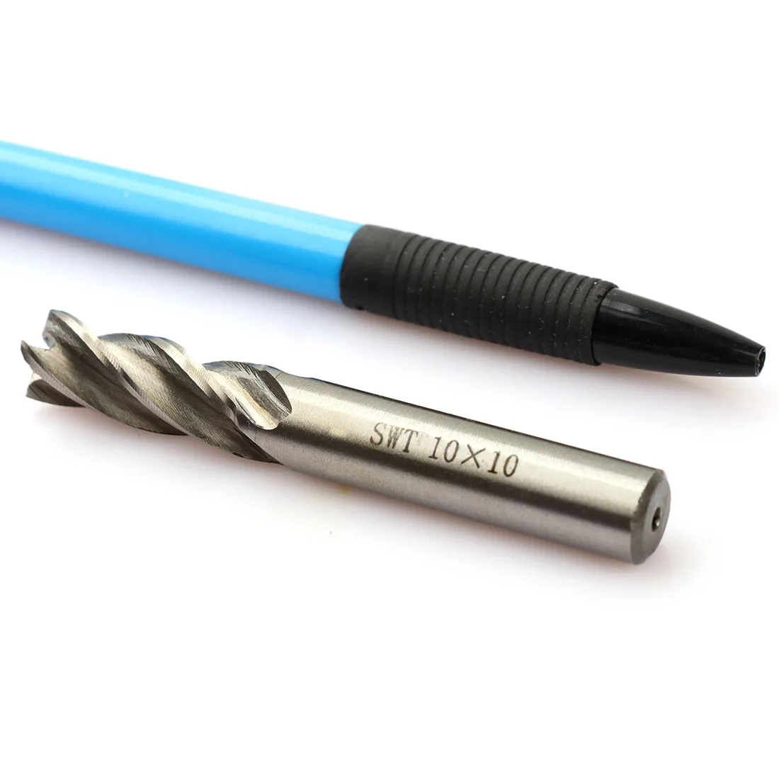 

10*10mm HSS CNC Straight Shank 4 Flute End Mill Milling Cutter Metal Wood Drill Bits Cutting