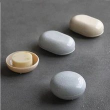 Креативный милый держатель для мыла, круглая квадратная Бытовая мыльница для ванной комнаты, портативная герметичная мыльница, простая Jabonera