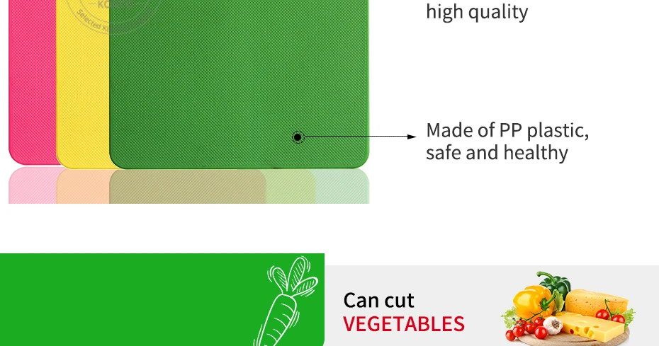 KONCO Пластиковые Разделочные доски для продуктов, доски для классификации на открытом воздухе, для кемпинга, для овощей, фруктов, мяса, для резки хлеба, Разделочные Блоки