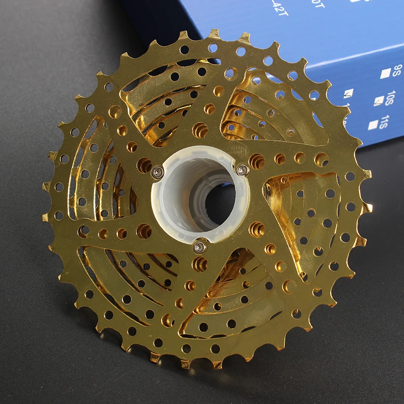 SUNSHINE-SZ 11-32T 9 скоростная кассета 9 s Gold Freewheel MTB горный велосипед стальные золотые звездочки для частей системы