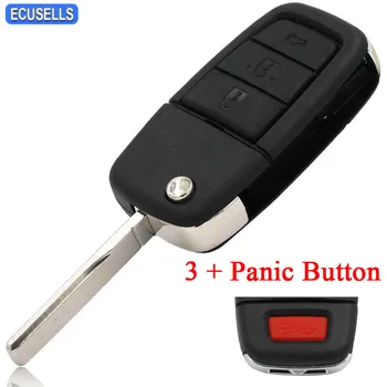 

New Replacement 4 Button for VE Commodore Compatible Remote Flip Key Shell Case Fob Folding Key Housing 3 Button with 1 Panic