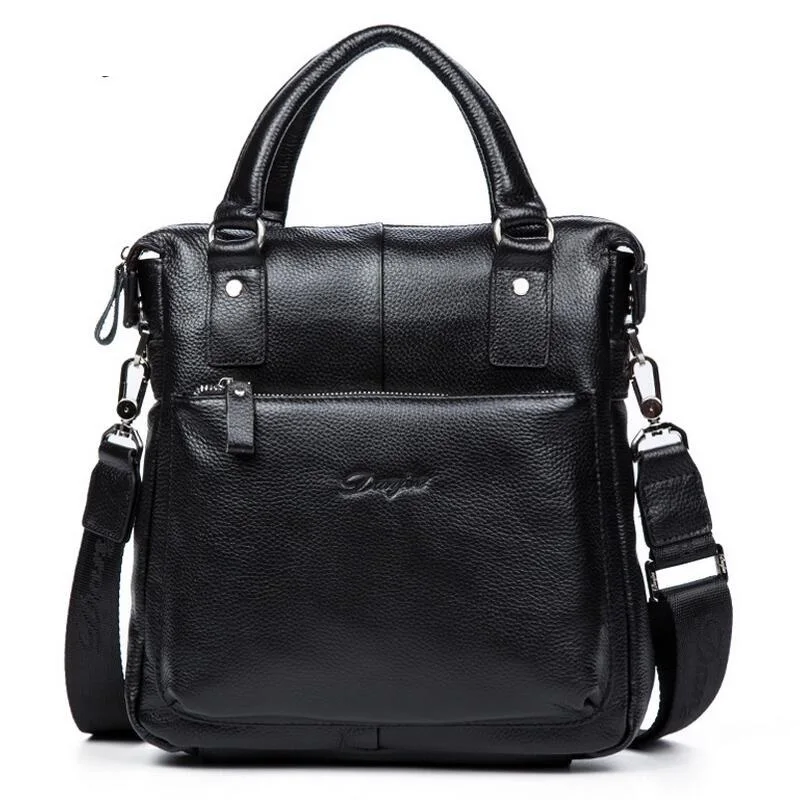 

Genuine Cow Leather Messenger Bags Flap Casual Men Solid Handbags Famous Brand Small Male Shoulder Crossbody Bags
