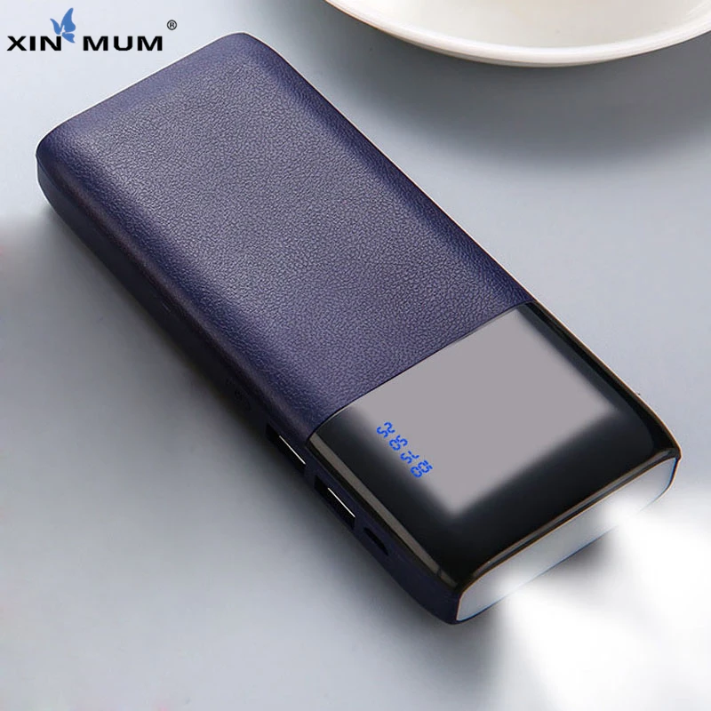 

XIN-MUM 13000 mAh 10000/6000mAh Protable Power Bank Phone Tablet Quick Charge Full Capacity LED Indicator 18650 USB Powerbank