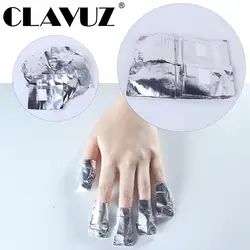 CLAVUZ 50 шт./компл. алюминиевое Олово Фольга удаление Обертывания Nail Art DIY Инструменты Soak Off Gel Nail Polish Remover Маникюр Уход за ногтями