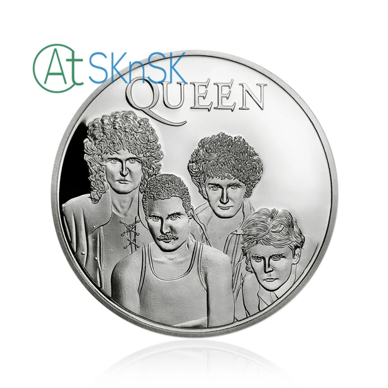 1 шт. сувенирная монета королева рок группа музыка памятные легенды золото/посеребренные монеты коллекционные игрушки для коллекторов подарки
