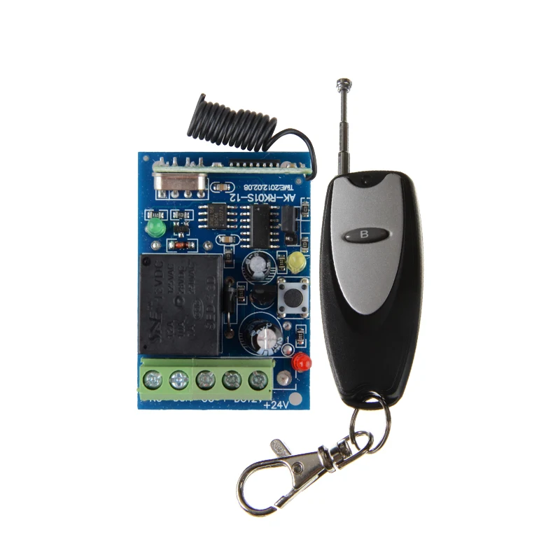 

Access Door Control System DC 12V 1CH Remote Switch Receiver Transmitter 433.92Mhz 315MHZ Learning code