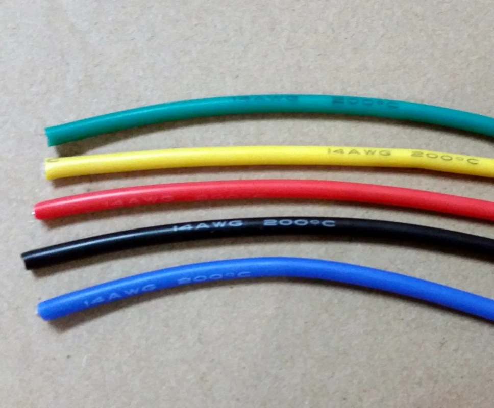14AWG мягкий высокотемпературный силиконовый кабель 0.08mmx400 ядро провода модельный