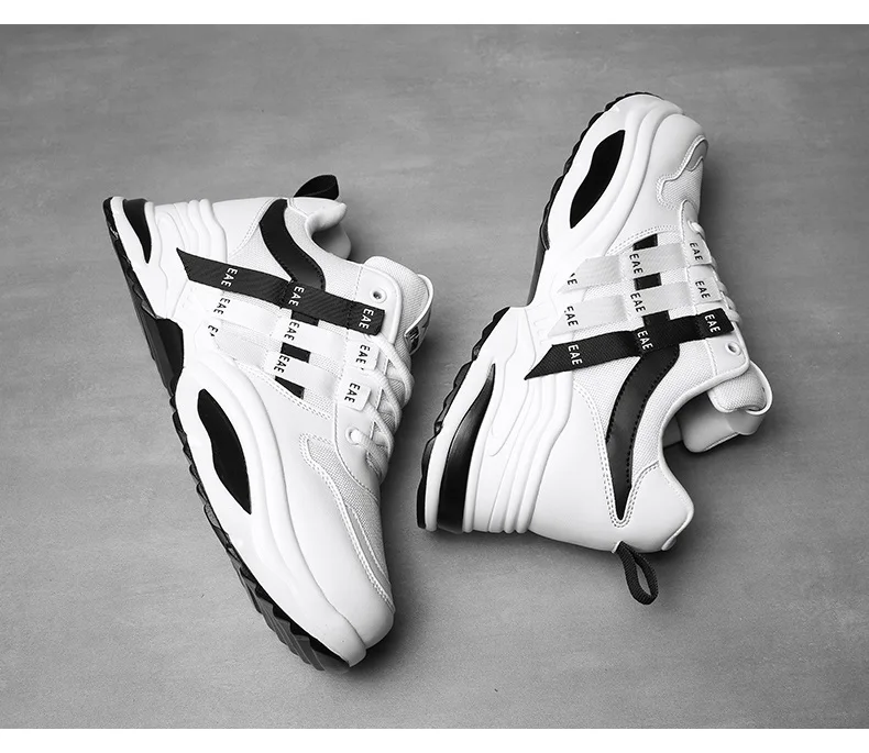 GOMNEAR/мужские кроссовки из сетчатого материала, увеличивающие рост, брендовые уличные кроссовки, удобная теннисная обувь, спортивная обувь