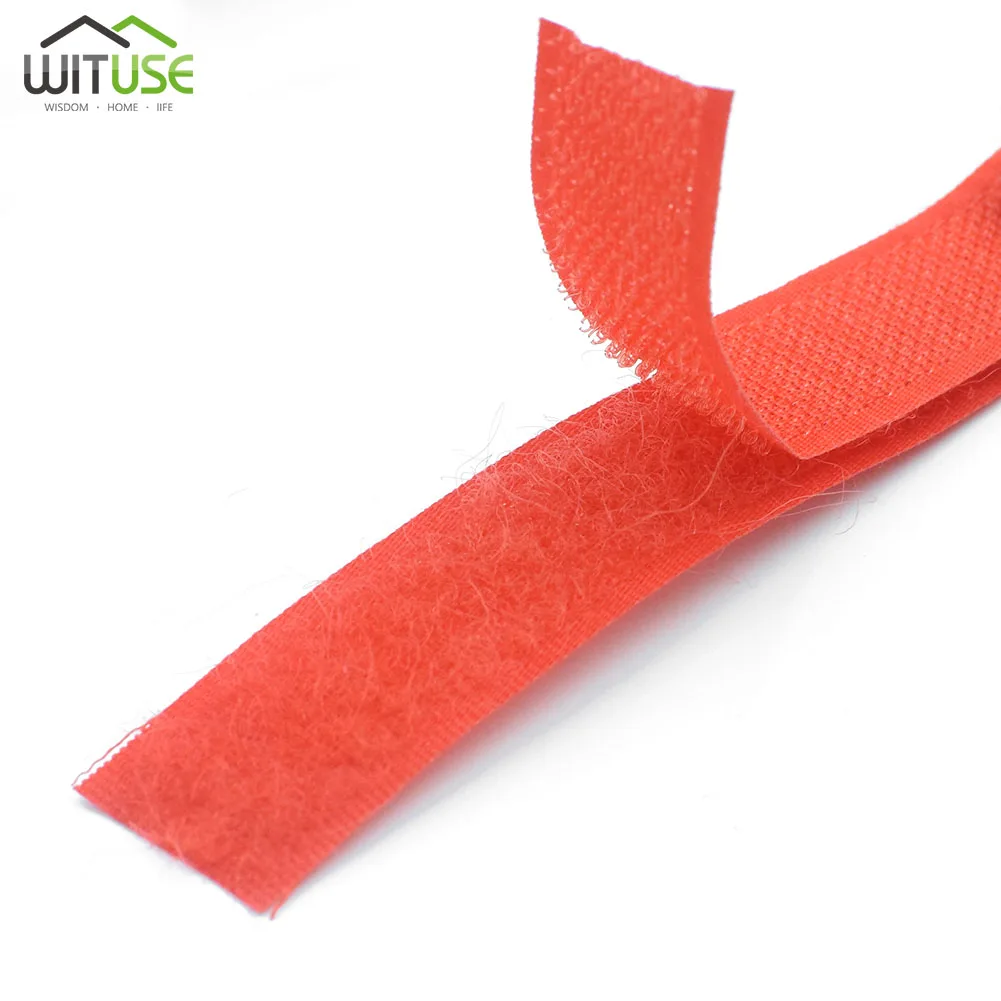 

20mm hook and loop fastener 24m white craft sewing tape for shoes bags curtains