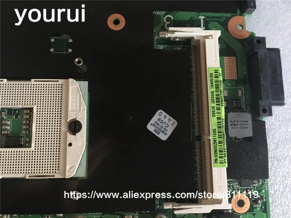Excellent for Asus G60J Laptop Motherboard PAG 989 HM55 DDR3 100/% Working