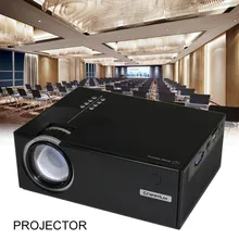 Home Projector Mini Miniature Portable 1080P HD Projection Mini LED Projector For Home Theater Entertainment EU-Black